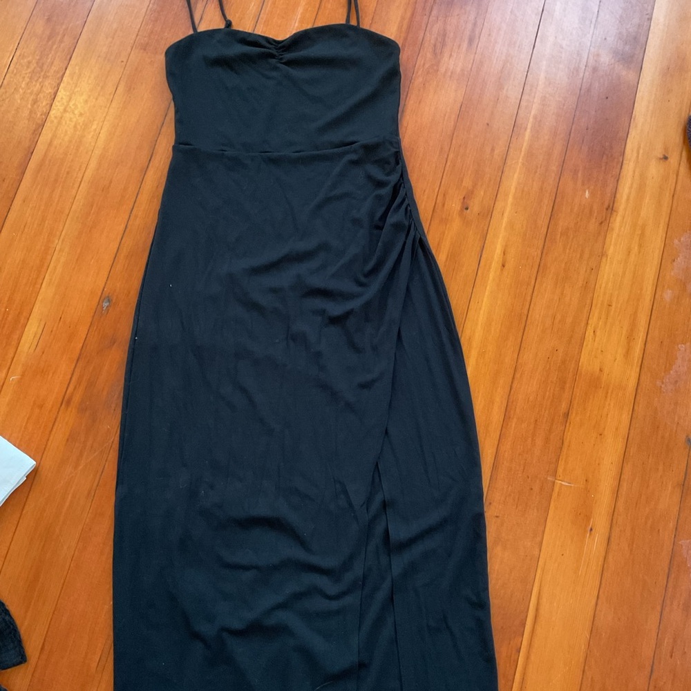 Wilfred Black Strapless Dress